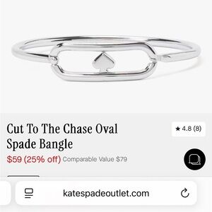 Kate Spade Silver Bracelet NWT